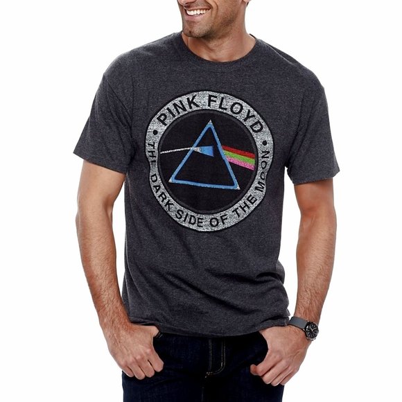 Pink Floyd Dark Side of the Moon Logo rock Official T-Shirt 2XL B&T NWT - Picture 1 of 2